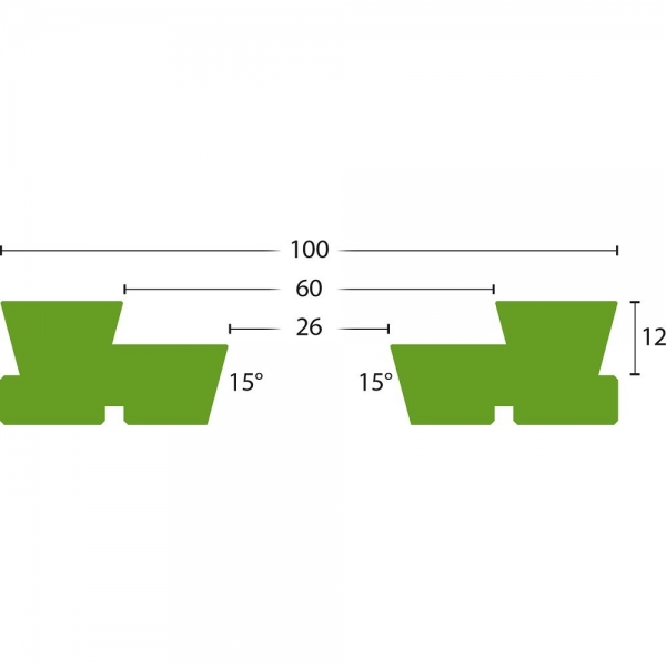 Axminster SK100 Schwalbenschwanzbacken Typ A